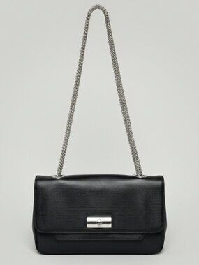 Giuseppe Zanotti black bag with chainmail handle